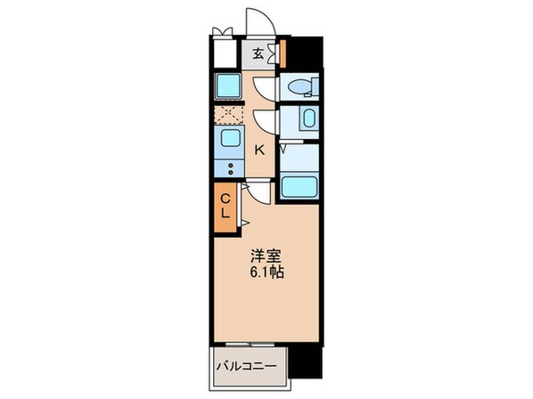 Vita弁天町の物件間取画像